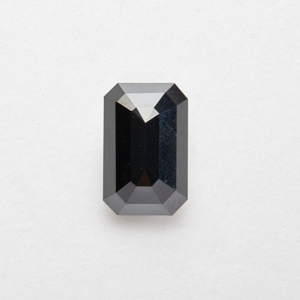 4.34 ct Emerald Cut Salt and Pepper Diamond
