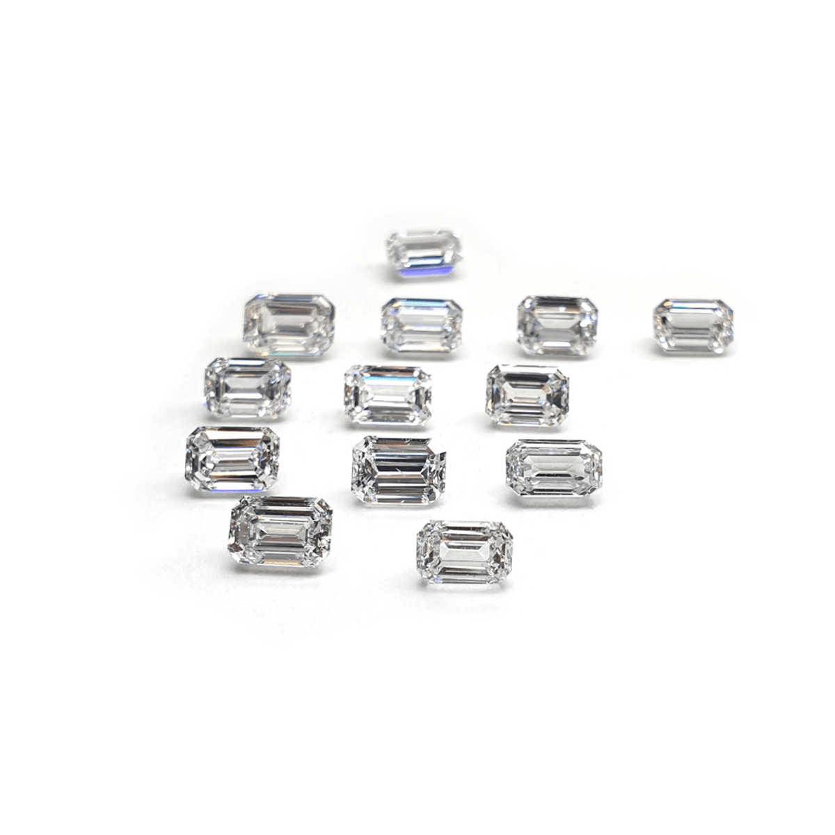 5.00 mm Emerald Cut Natural White Diamonds (≈0.31 ct each)