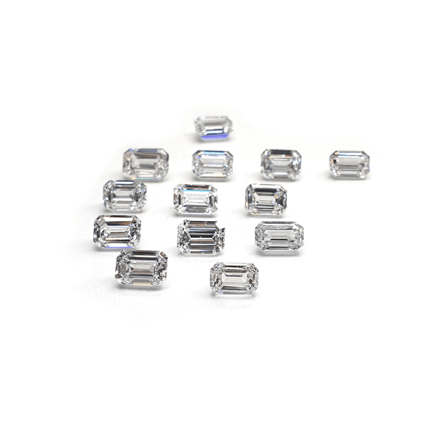 5.00 mm Emerald Cut Natural White Diamonds (≈0.31 ct each)