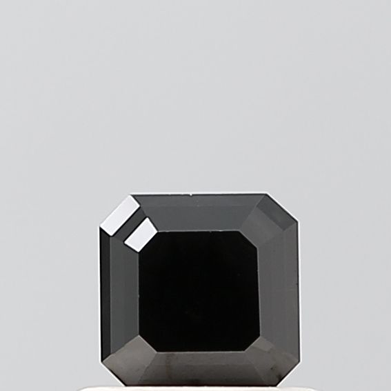 0.56 ct Asscher Salt and Pepper Natural Diamond, VVS2