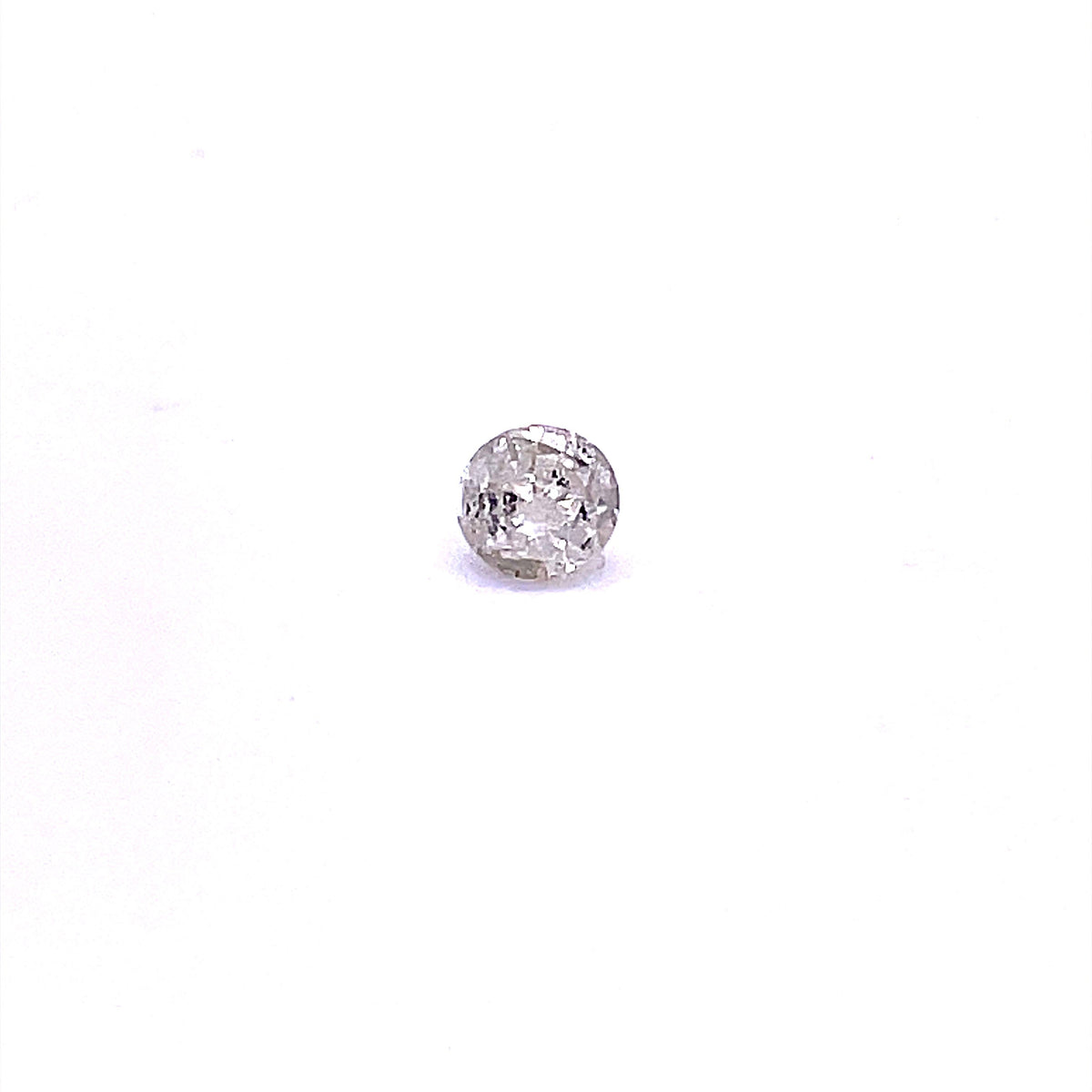 0.69 ct Round Salt and Pepper Natural Diamond