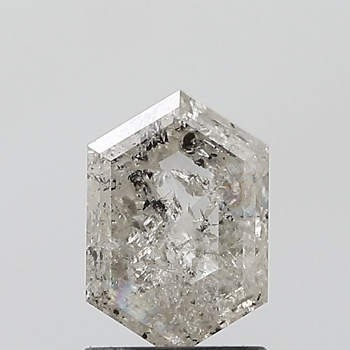 1.09 ct Hexagon Salt and Pepper Natural Diamond, VVS2