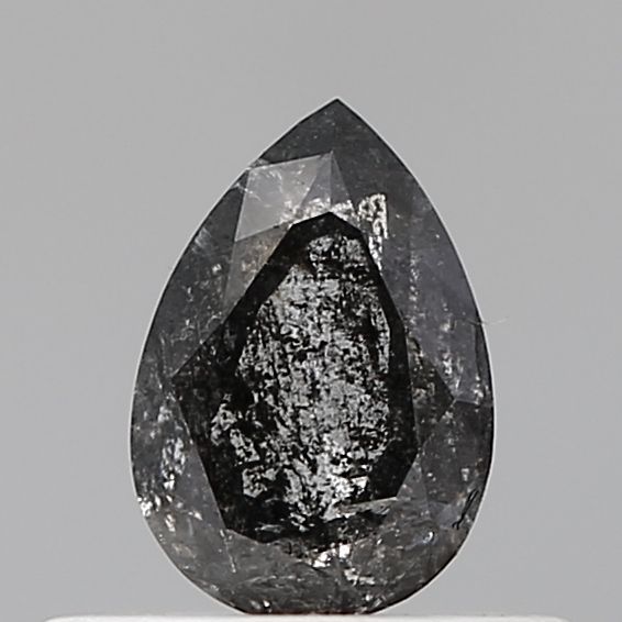 0.43 ct Pear Salt and Pepper Natural Diamond, VVS2