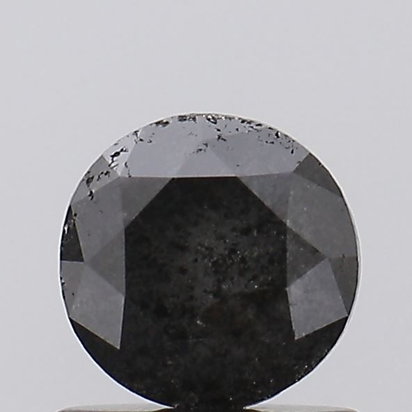 1.02 ct Round Salt and Pepper Natural Diamond, I3