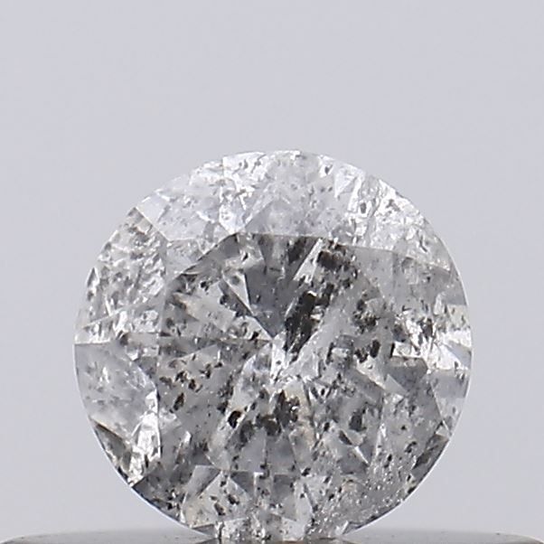 0.26 ct Round Salt and Pepper Natural Diamond, I3