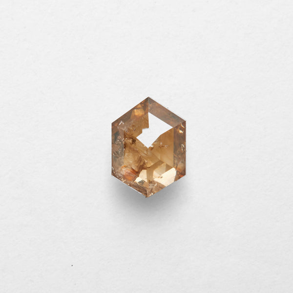 0.86 ct Hexagon Salt and Pepper Diamond