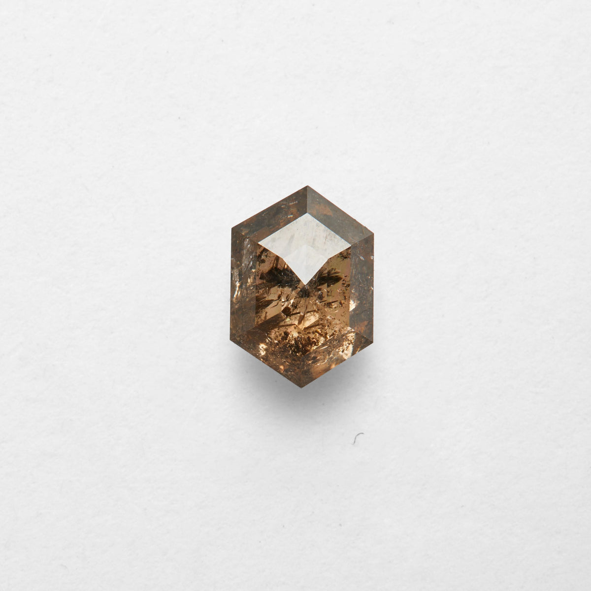 1.26 ct Hexagon Cut Salt and Pepper Diamond