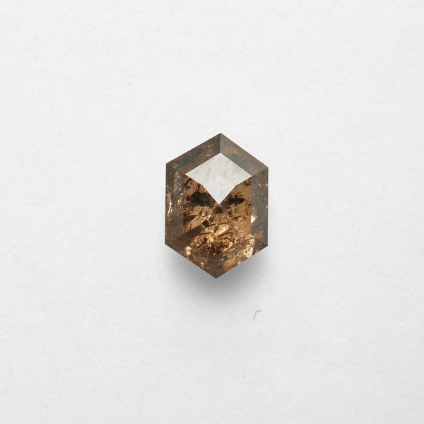 1.26 ct Hexagon Cut Salt and Pepper Diamond