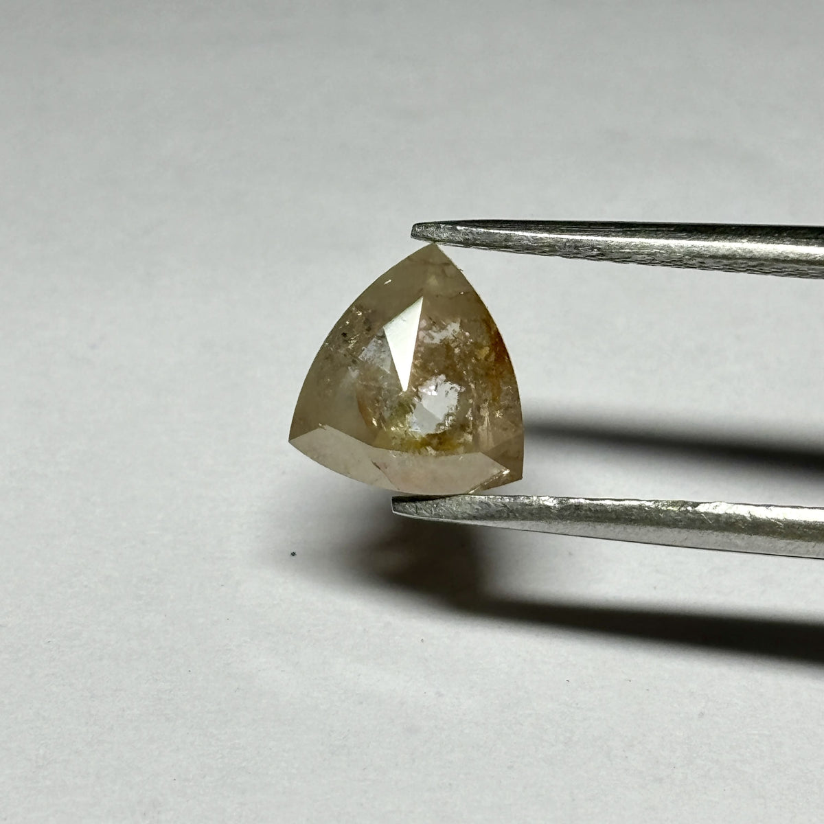 1.38 ct Trillion Salt and Pepper Natural Diamond, I3