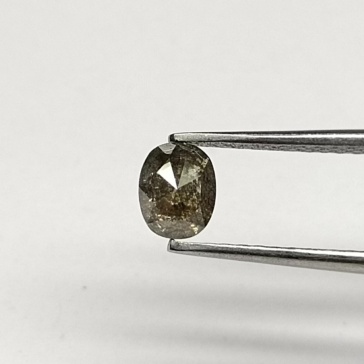 0.43 ct Oval Salt and Pepper Natural Diamond, I3