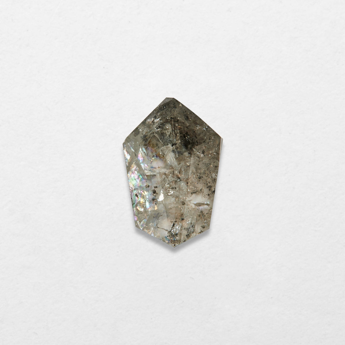 0.80 ct Kite Shape Salt and Pepper Natural Diamond