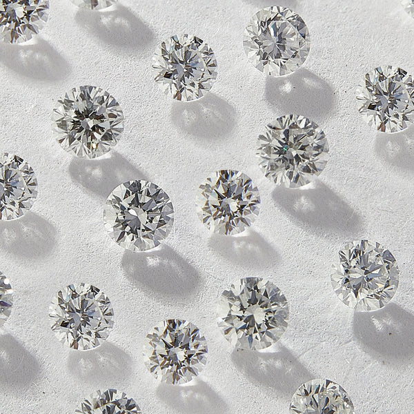 1.80 mm Round Natural White Melee Diamonds, DEF Color, VS1-VS2 Clarity
