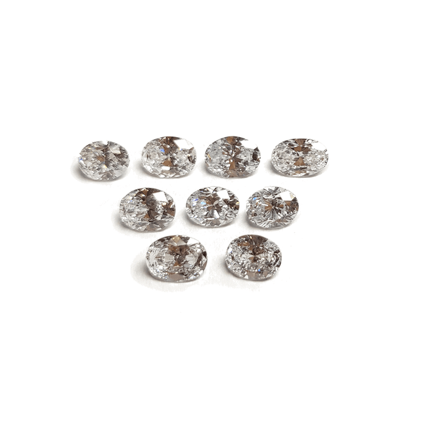 4.60 x 3.40 mm Oval Shape Natural White Diamonds (≈0.22 ct each)