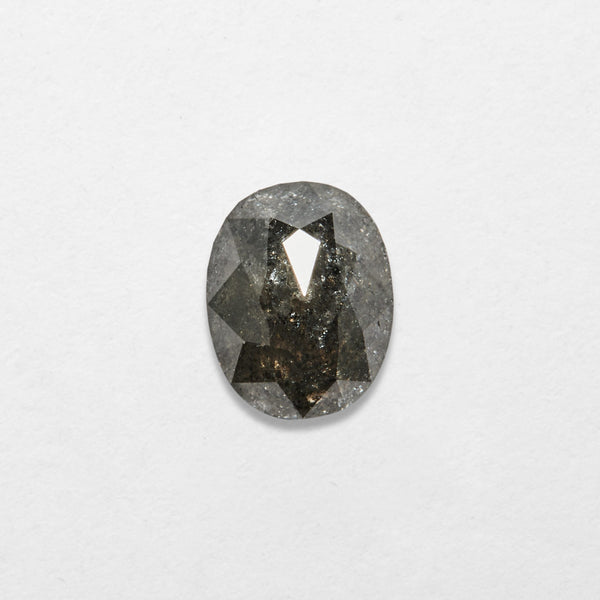 0.68 ct Oval Shape Salt and Pepper Natural Diamond