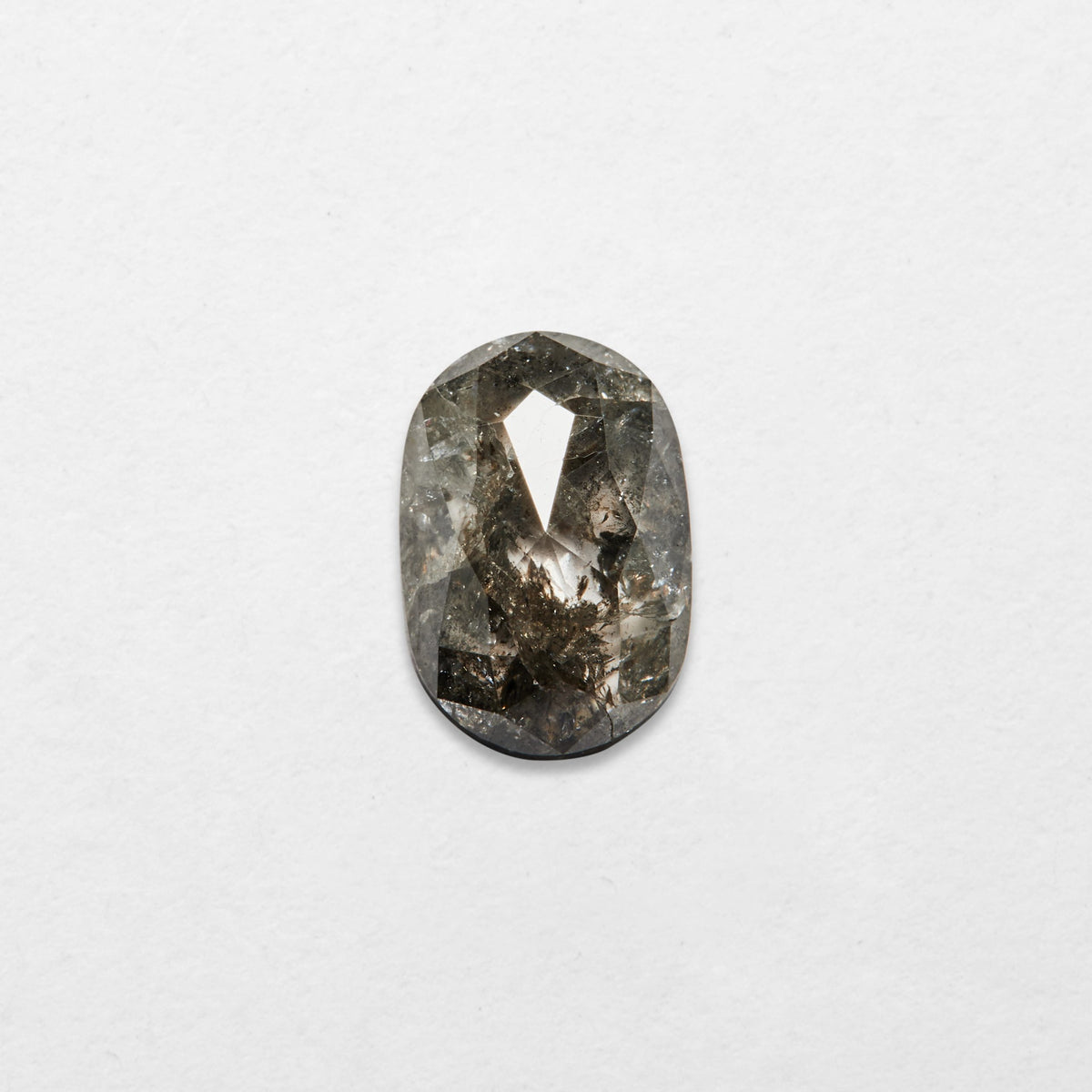 1.94 ct Oval Shape Salt and Pepper Natural Diamond