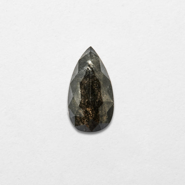 0.64 ct Pear Shape Salt and Pepper Natural Diamond
