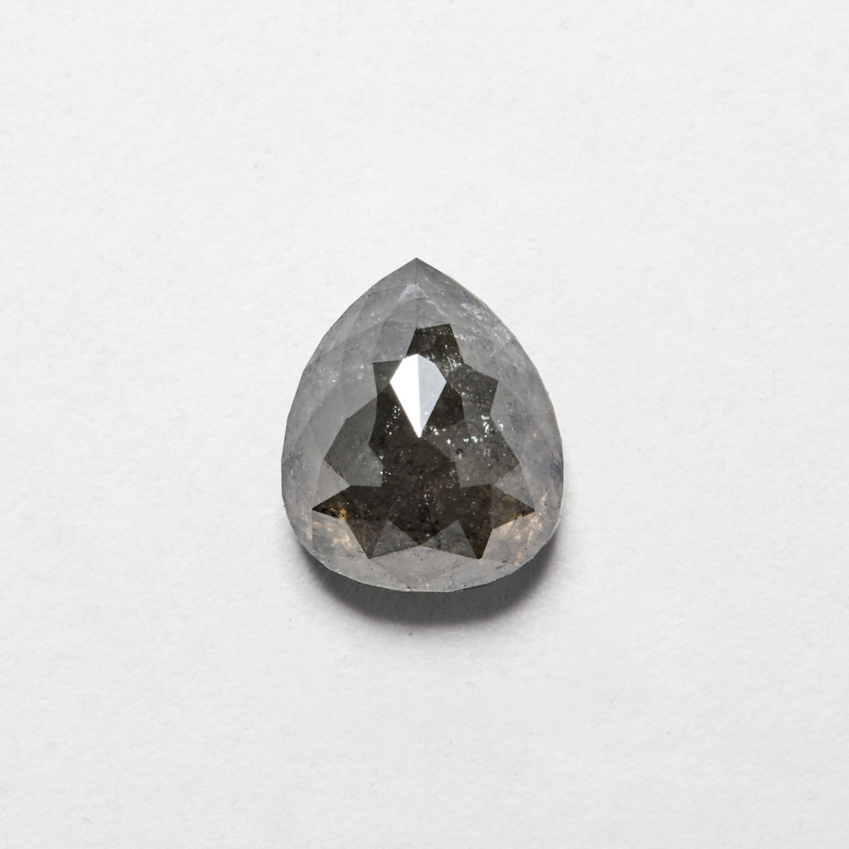 1.06 ct Pear Cut Salt and Pepper Natural Diamond