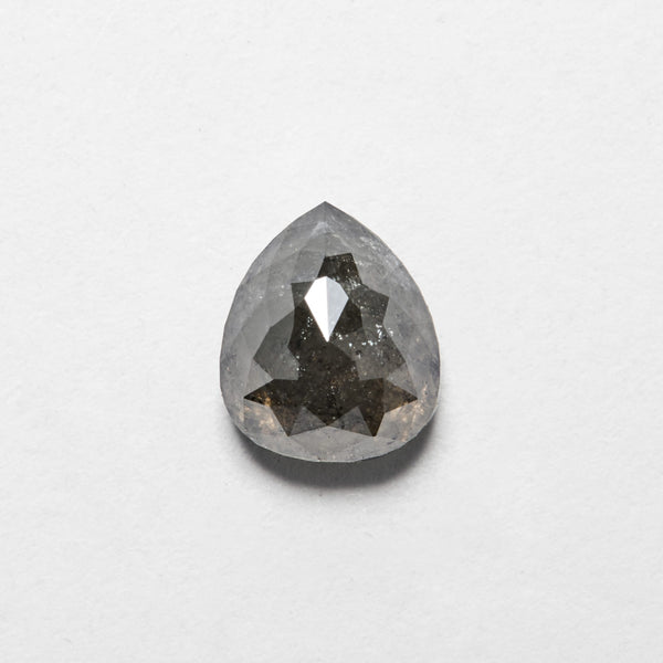 1.06 ct Pear Cut Salt and Pepper Natural Diamond