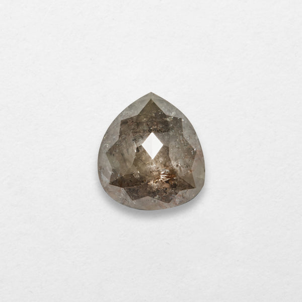 1.10 ct Pear Shape Salt and Pepper Natural Diamond
