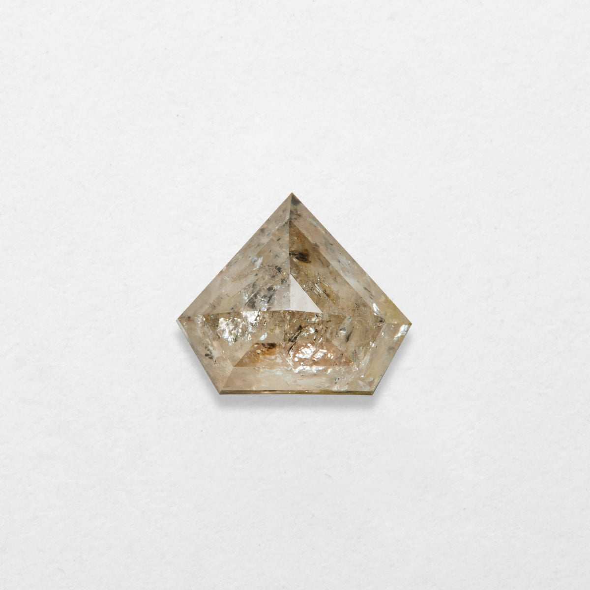 0.91 ct kite Shape Salt and Pepper Natural Diamond