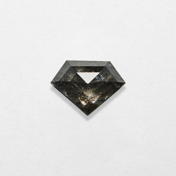 1.12 ct Kite Shape Salt and Pepper Natural Diamond