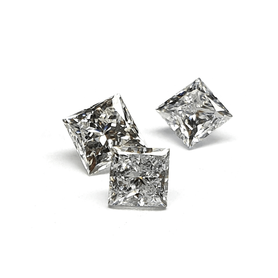 2.00 mm Princess Cut Natural White Diamonds (≈0.06 ct each)