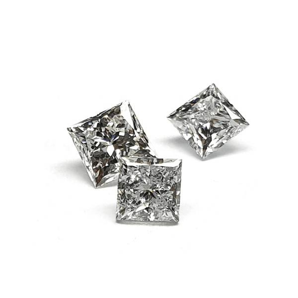 2.00 mm Princess Cut Natural White Diamonds (≈0.06 ct each)