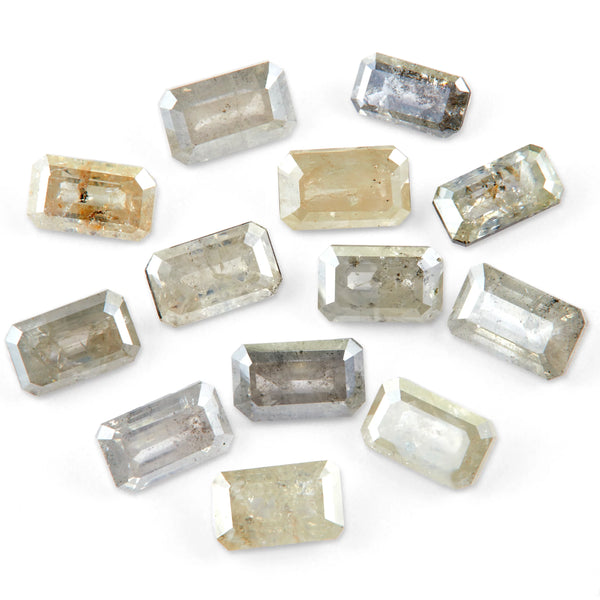 0.004 ct Emerald Cut Salt and Pepper Natural Melee Diamonds – Lot 2