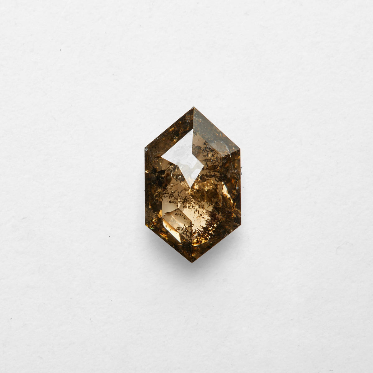 1.28 ct Hexagon Salt and Pepper Diamond