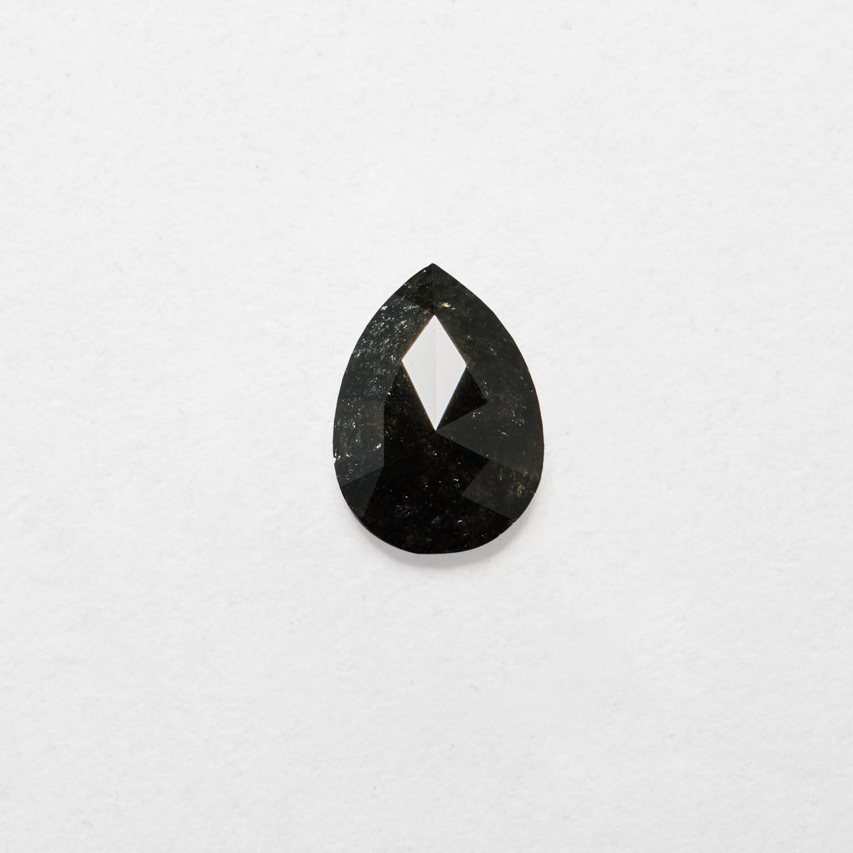 0.67 ct Pear Cut Salt and Pepper Natural Diamond