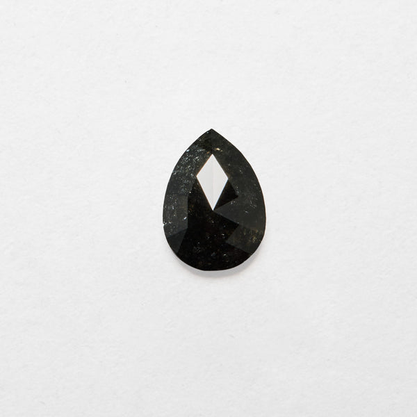 0.67 ct Pear Cut Salt and Pepper Natural Diamond
