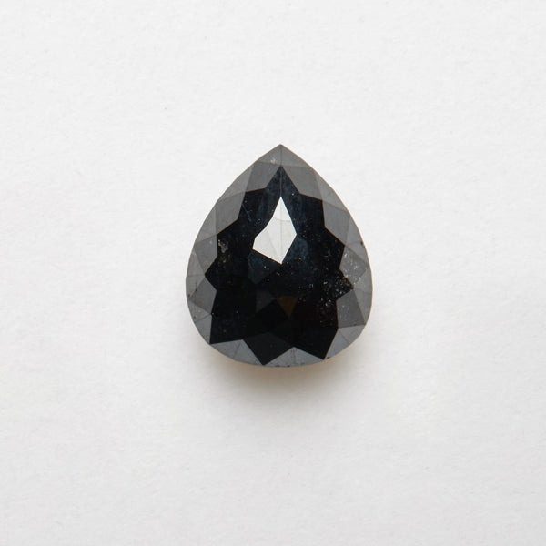 2.25 ct Pear Cut Salt and Pepper Diamond