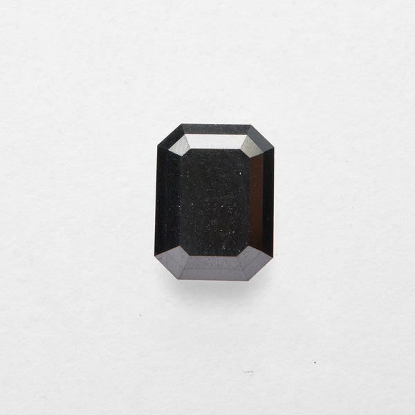 1.38 ct Emerald Cut Salt and Pepper Diamond