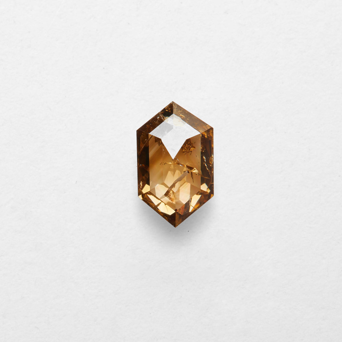 1.02 ct Hexagon Cut Salt and Pepper Diamond