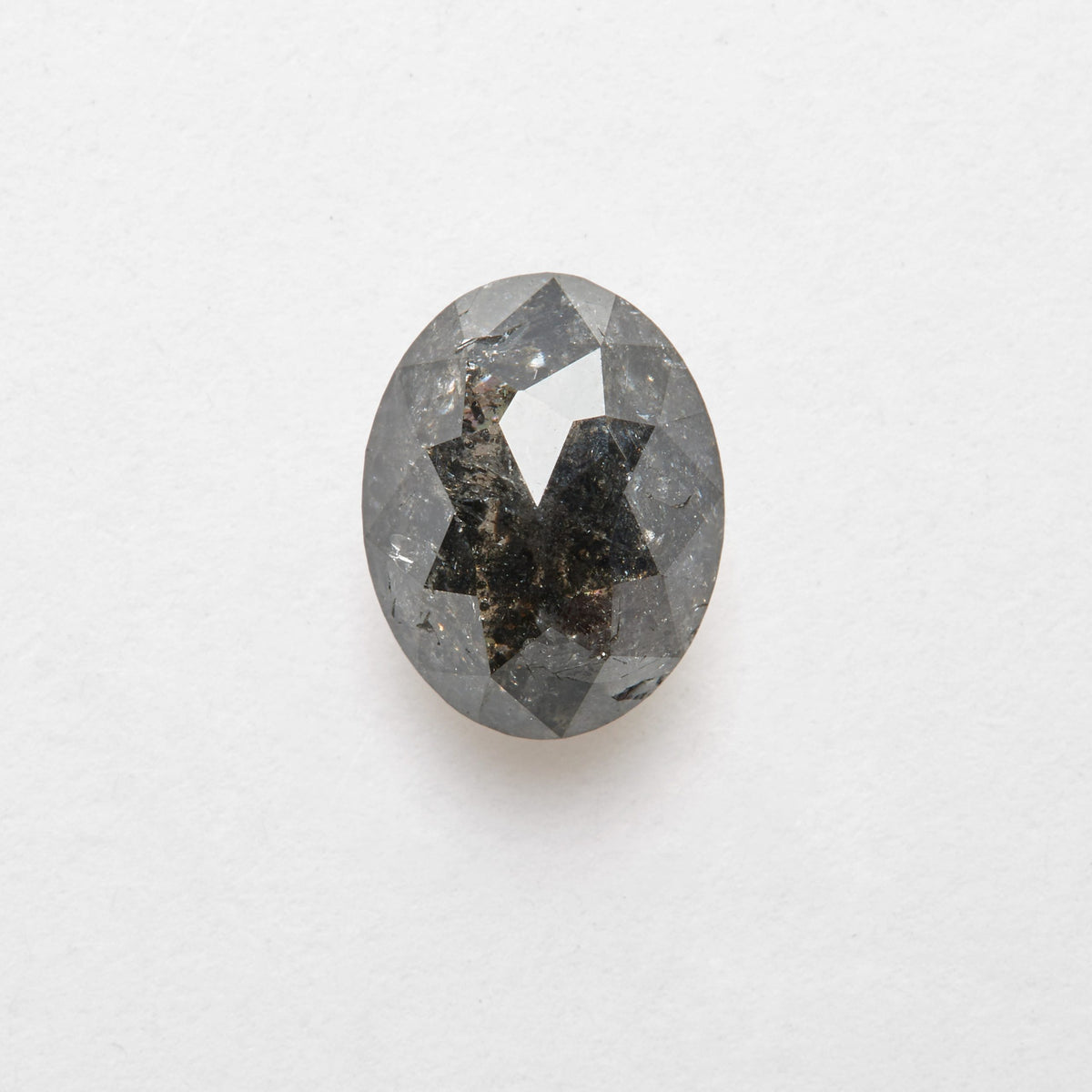1.72 ct Oval Salt and Pepper Diamond