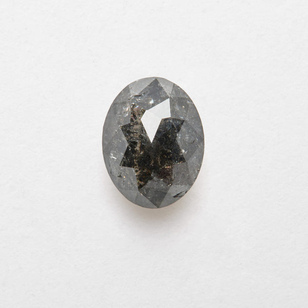 1.72 ct Oval Salt and Pepper Diamond