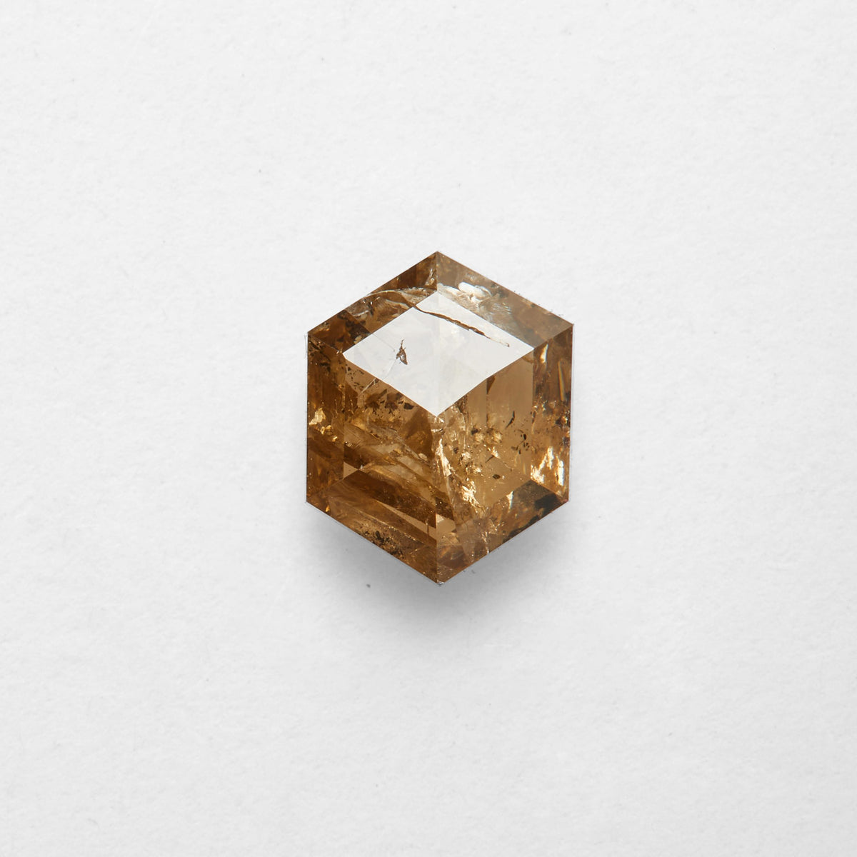 0.97 ct Hexagon Salt and Pepper Diamond