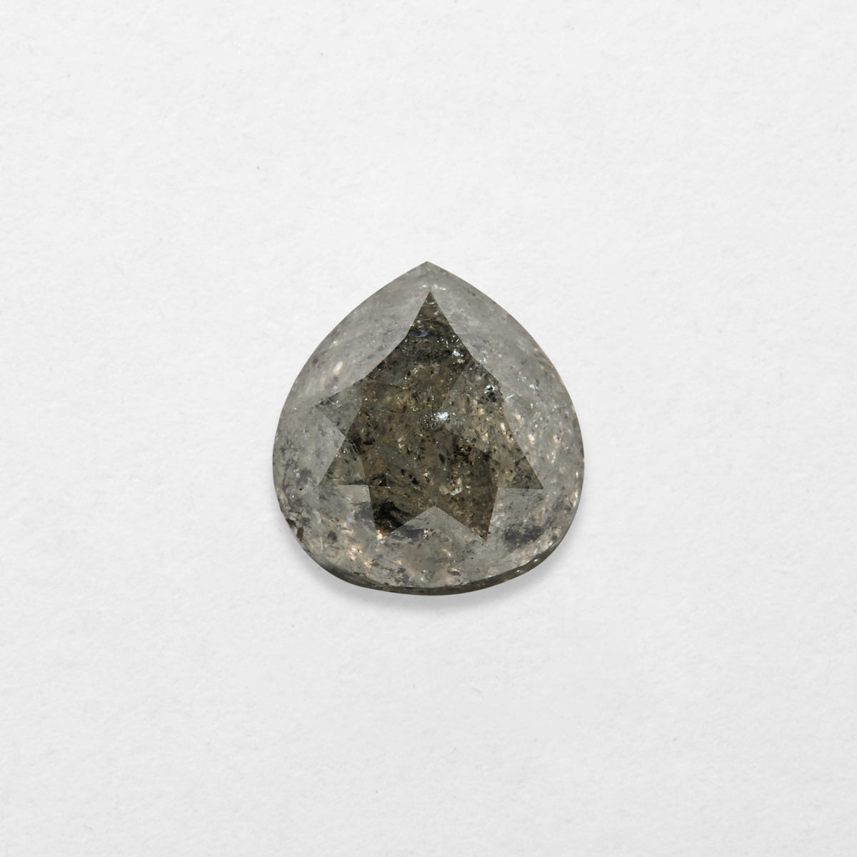 1.31 ct Pear Shape Salt and Pepper Diamonds